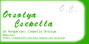 orsolya csepella business card